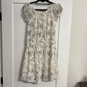 Elegant Floral White Dress